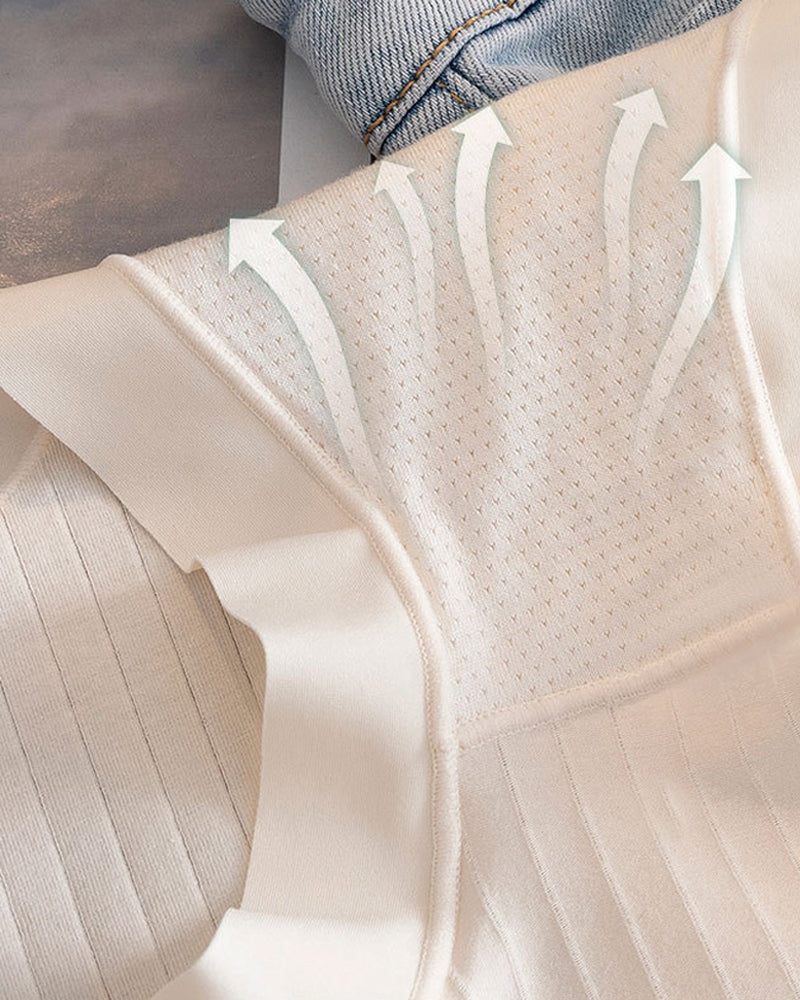 Calcinha de algodão sem costura antibacteriana - [Kit com 5 unidades] + Frete Grátis