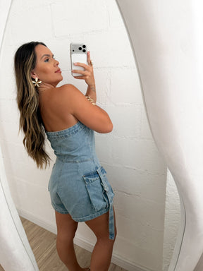 Macaquinho Cargo Jeans